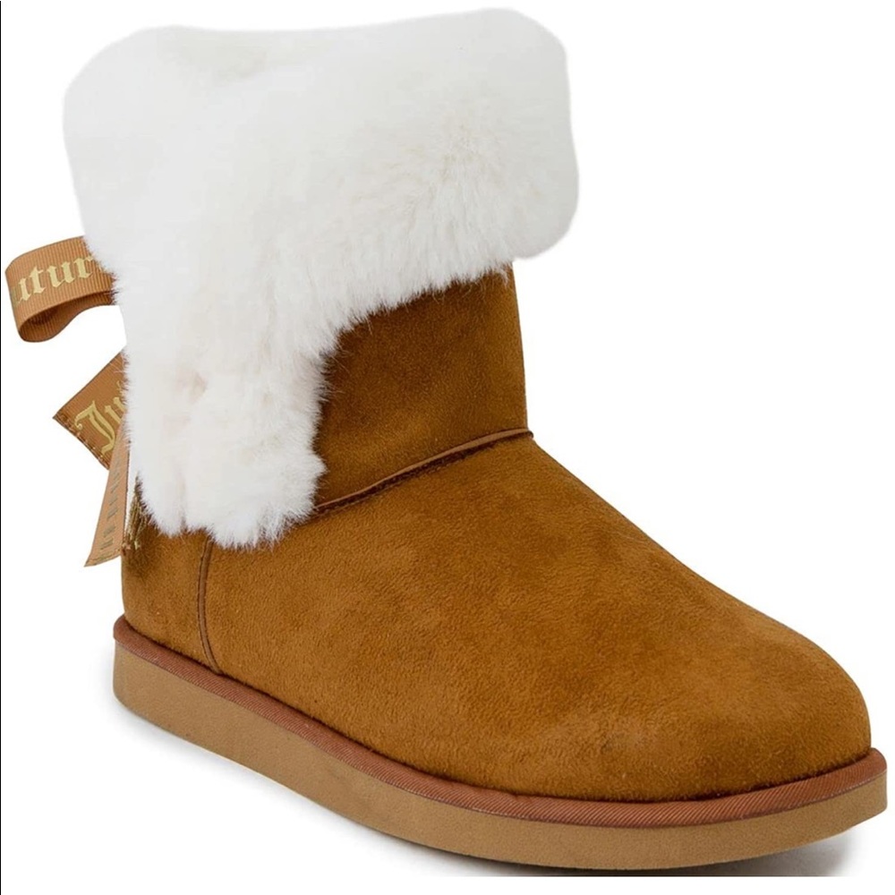 Juicy couture cozy slip on booties